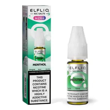 ELFLIQ Nic Salt 10ml 10mg - Elfbar - Saveur : Menthe Verte