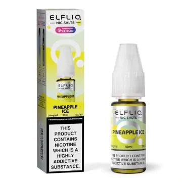 ELFLIQ Nic Salt 10ml 10mg - Elfbar - Saveur : Ananas Glacé