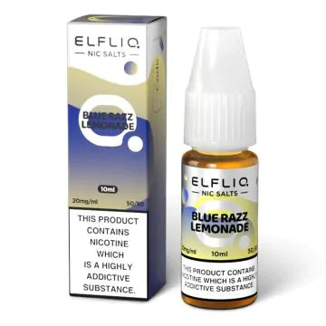 ELFLIQ Nic Salt 10ml 10mg - Elfbar - Saveur : Limonade Framboise  Bleue