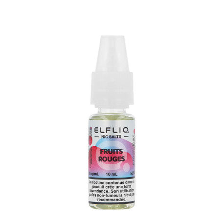 ELFLIQ Nic Salt 10ml 10mg - Elfbar - Saveur : Fruits Rouges