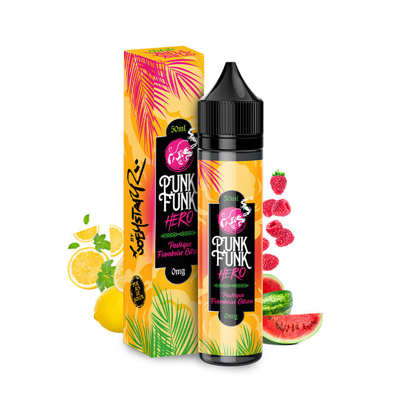 Pastèque Framboise Citron 50ml - Punk Funk Hero - 0mg